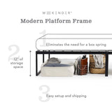 Weekender Modern Platform Base Frame W.SILVER 