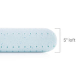 Gel Memory Foam Pillow + Reversible Cooling Cover MALOUF